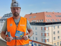 Dietmar Stieger, GBH-Landesgeschäftsführer, warnt vor gesundheitlichen Risiken durch Hitze am Bau